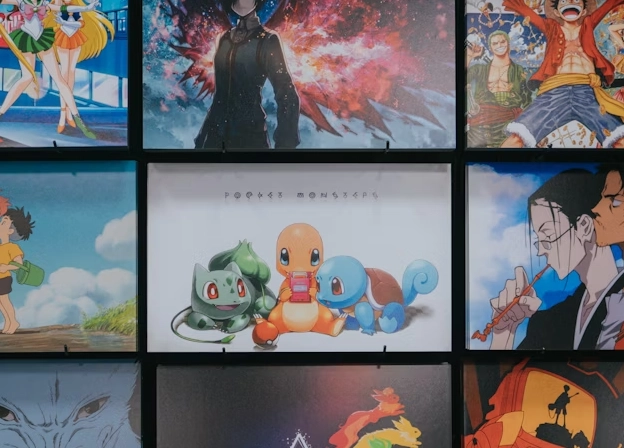  wall of famous anime and manga